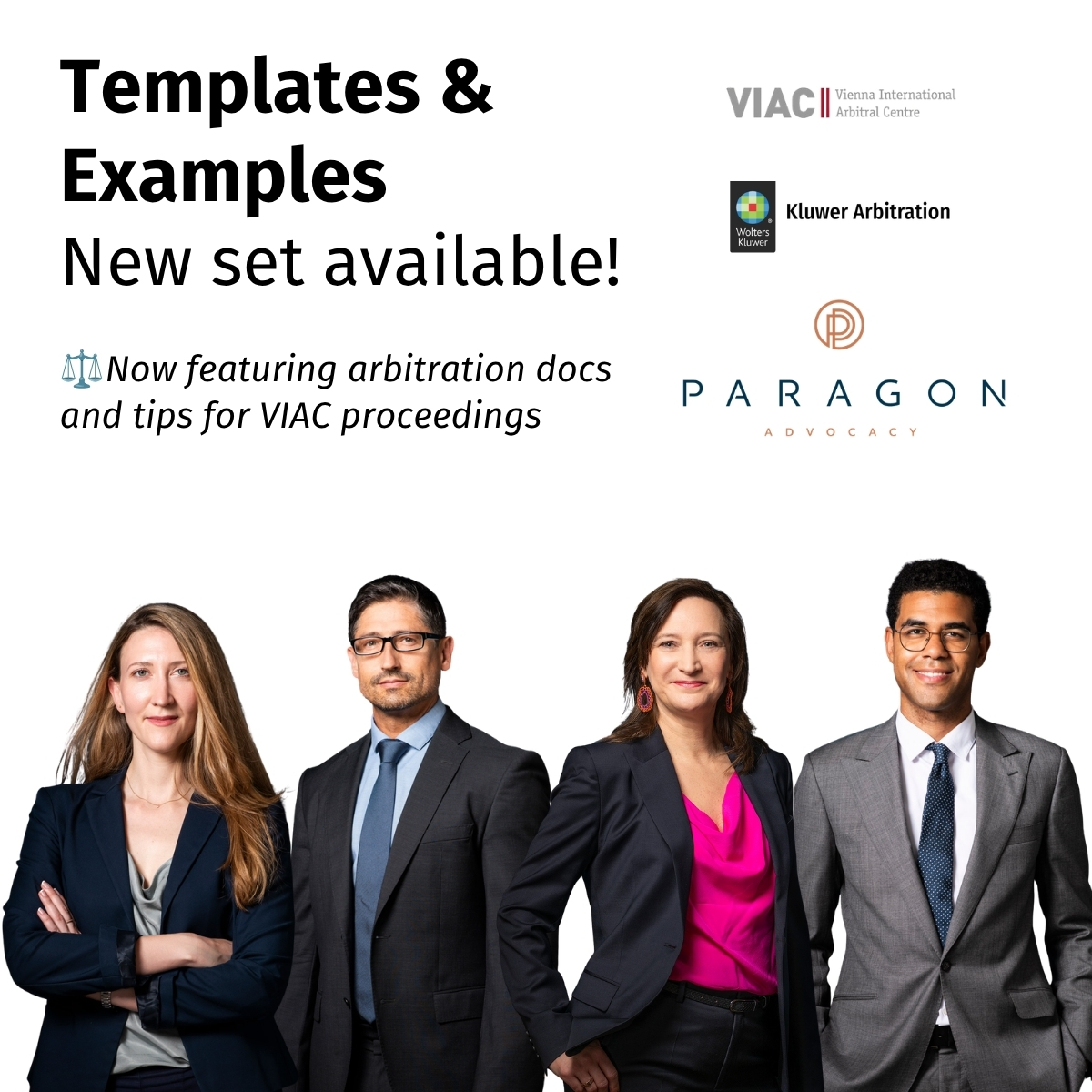 VIAC Templates & Examples published on Kluwer Arbitration